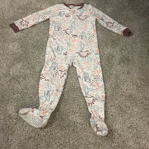 Dinosaur Carter's Multicolor Footie Pajama size 4t